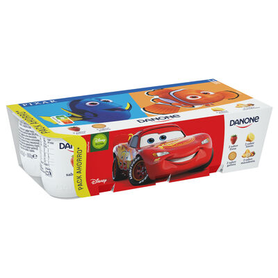 Yogur Danone pack 8 fresa lim&oacute;n macedonia galleta