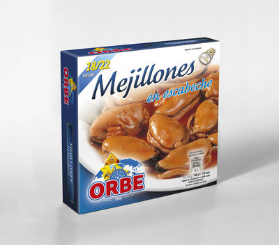 Mejillon rias gallegas Orbe 69g 18/22 en escabeche