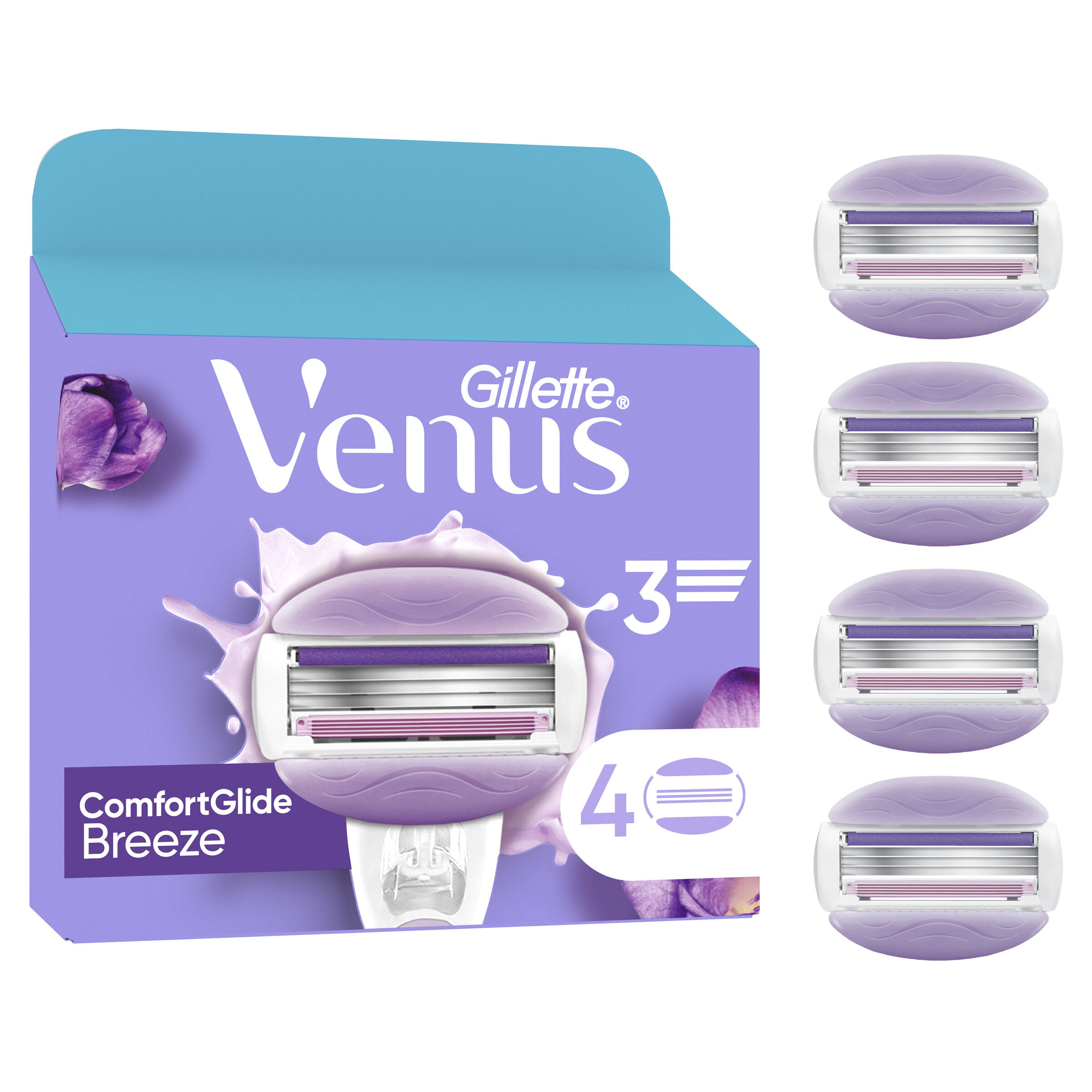 Hoja depilar venus Gillette 4 unidades comfortglide
