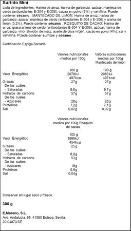 Surtido de navidad mini sin gluten Enrique Moreno 300g