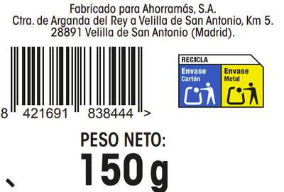 Chocolate puro almendras s/gluten s/az&uacute;car a&ntilde;adido Alipende 150g