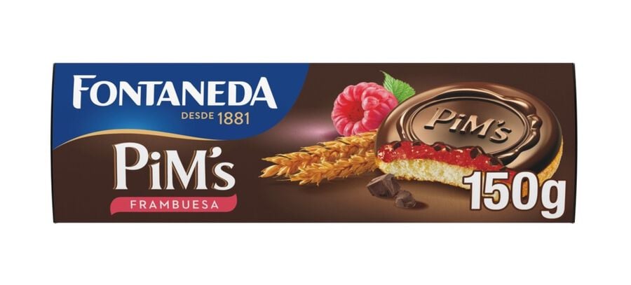 Galleta de frambuesa Pims Fontaneda 150g