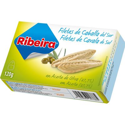 Filetes de caballa del sur en aceite de oliva Ribeira 60g