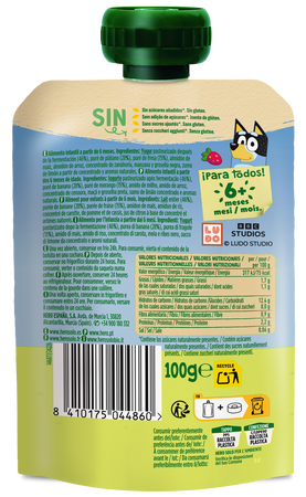 Alimento infantil Hero Yogurín con plátano y fresa 100g