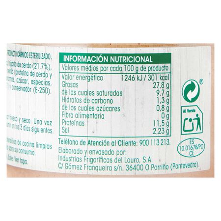 Paté a las finas hierbas Alipende 160g