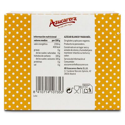 Az&uacute;car blanco Azucarera 50u en sobres