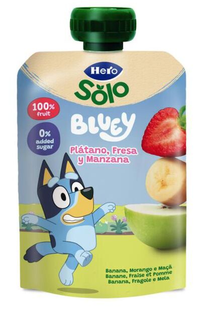 Alimentación infantil Pouch Hero Solo 100g Fresa-plátano