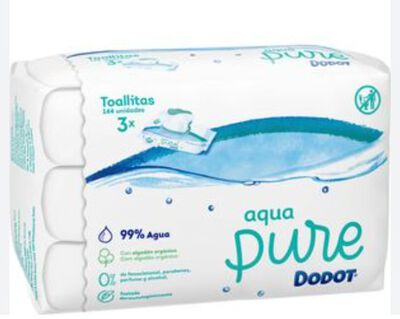 Toallitas húmedas infantiles Dodot 6x48u Aqua Pure