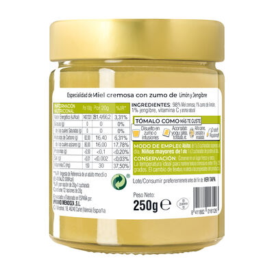 Miel textura cremosa Apijengibre 250g