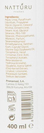 Leche corporal natturu dermaurea para piel seca de 400ml