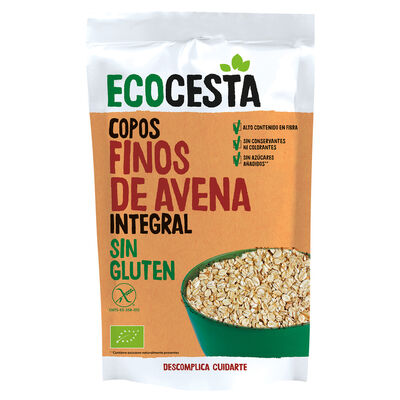 Copos avena integrales sin gluten bio Ecocesta 500g