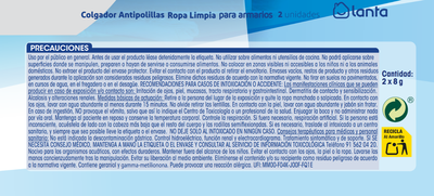 Colgador antipolilla Lanta 2 uds ropa limpia