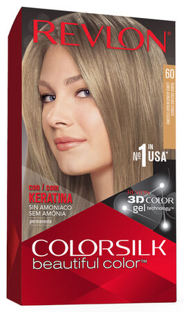 Tinte de cabello sin amon&iacute;aco Revlon Colorsilk n&ordm; 60 rubio oscuro ceniza