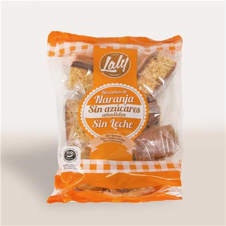 Bizcocho Laly naranja sin lactosa y sin azúcar 450g