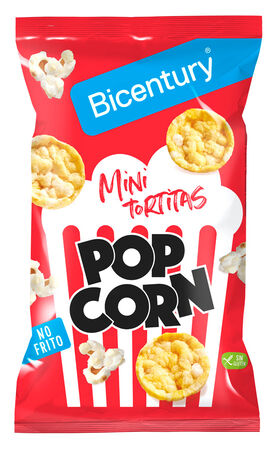 Tortitas de ma&iacute;z mini sabor palomitas Bicentury 70g
