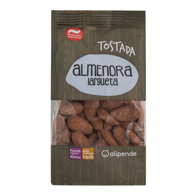 Almendra largueta sin sal Alipende 200g tostada