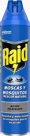 Insecticida spray Raid 600ml para moscas y mosquitos
