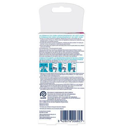 Banda de cera depilatoria Pure Veet 16 unidades facial