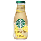 Bebida de leche con cafe frappuccino con sabor a vainilla Starbucks 250ml