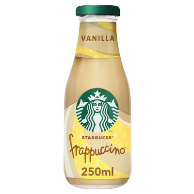 Bebida de leche con cafe frappuccino con sabor a vainilla Starbucks 250ml