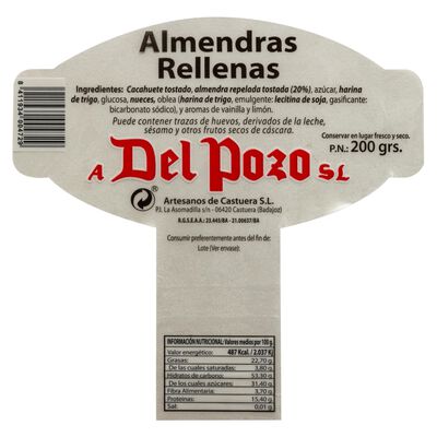 Almendras rellenas Del Pozo estuche 200g