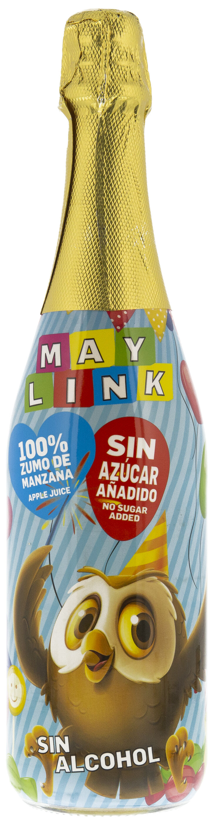 Refresco sin alcohol Maylink 75cl manzana