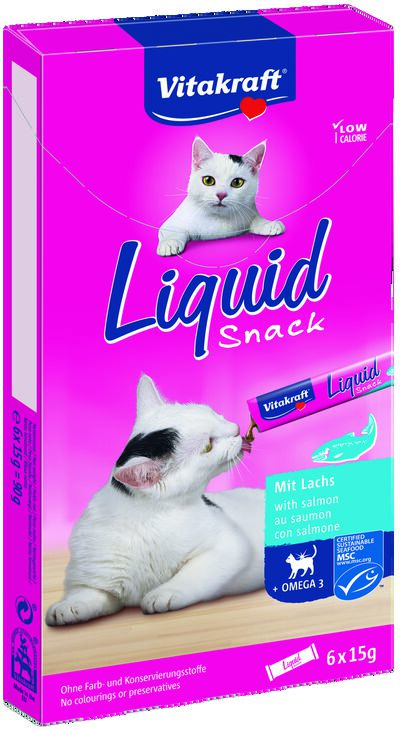 Snack gato Vitakraft líquido 6 unidades