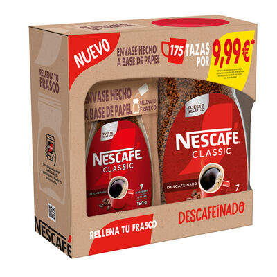 Caf&eacute; soluble descafeinado Nescaf&eacute; 200g y doypack 150g