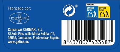Berberechos al natural Galica 63g
