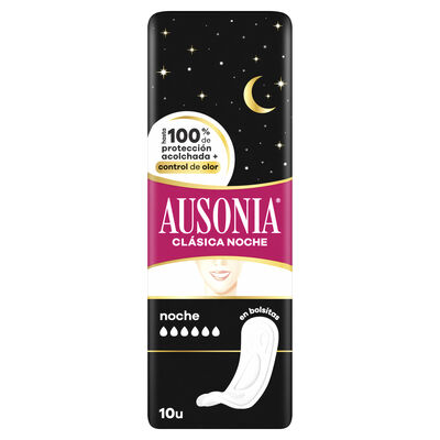 Compresa cl&aacute;sica sin alas Ausonia 9 unidades noche