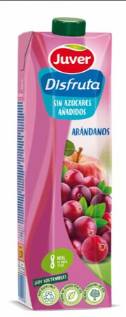 Bebida sin azucar Disfruta Juver 1L Ar&aacute;ndanos