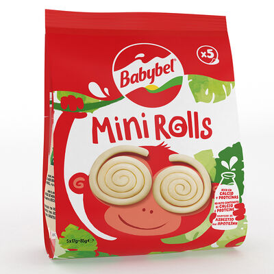 Queso Babybel Minirolls Snack pack 5 unidades