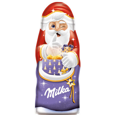 Chocolatina figura pap&aacute; noel Milka 45g