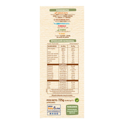 Papilla Nestl&eacute; 8 cereales galleta desde 6meses 725g