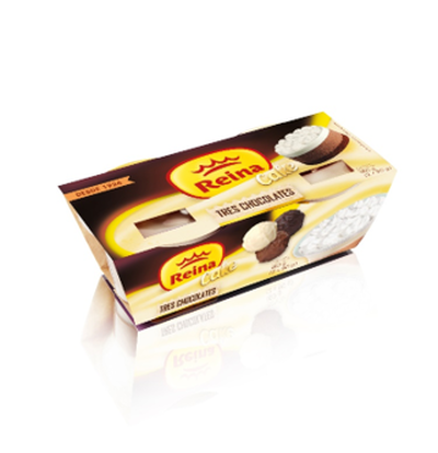 Postre Reina pack 2 cake tres chocolates