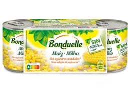 Maiz dulce en grano sin azucar añadido Bonduelle pack 3