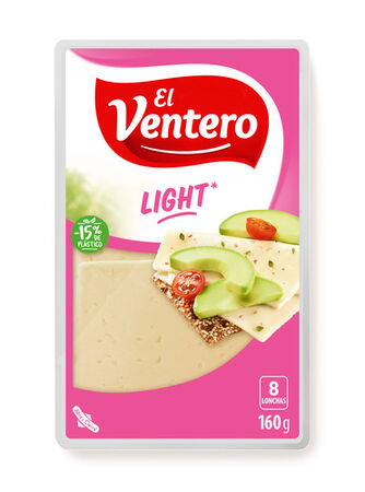 Queso tierno en lonchas light El Ventero 160g