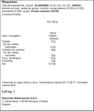 Marquesas Delaviuda 250g