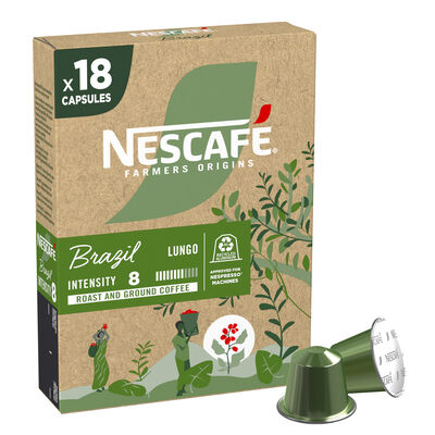 Café Brazil intensidad 8 Nescafé 18 cápsulas