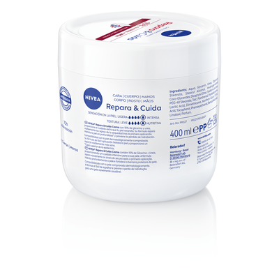 Crema Corporal Nivea 400 ml Repara&Cuida Para Pieles Extra Secas