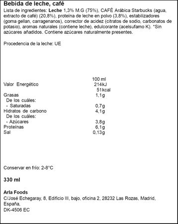 Starbucks Protein Caramel Hazelnut 330ml