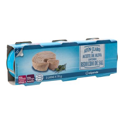 Atún bajo en sal Alipende pack 3 en aceite oliva