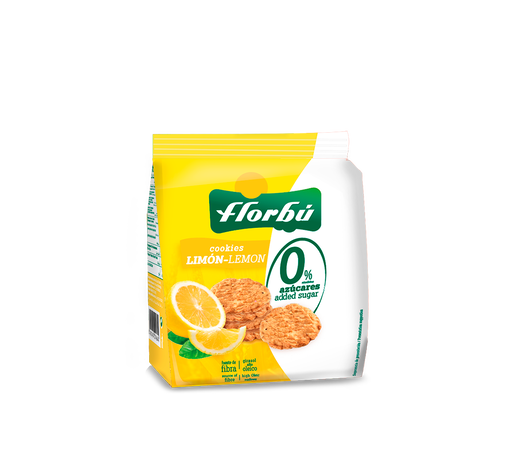 Galleta sin azúcar añadido cookies de limón Florbú 130g