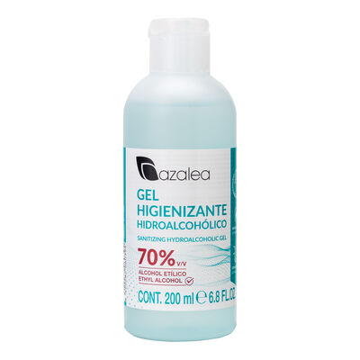Gel higienizante Azalea 200ml para manos con 70% de alcohol