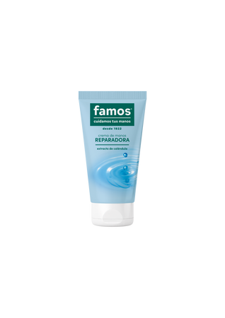 Crema de manos Famos 75 ml reparadora con extracto de caléndula