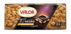 Chocolate negro 70% de cacao almendras s/gluten Valor 250g
