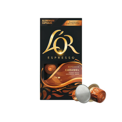 Café espresso de caramelo intensidad 8 L´or 10 cápsulas