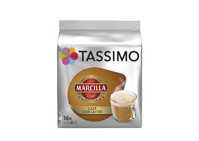 Café Tassimo marcilla 16 cápsulas con leche