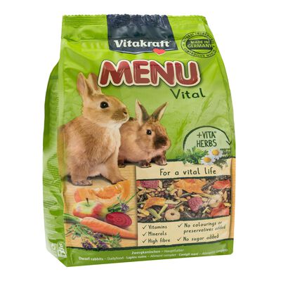 Comida conejo enano Vitakraft Menu Vital 1kg