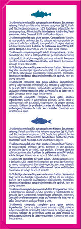 Comida húmeda de pescado para gatos poesie Vitakraft 510g 6uds